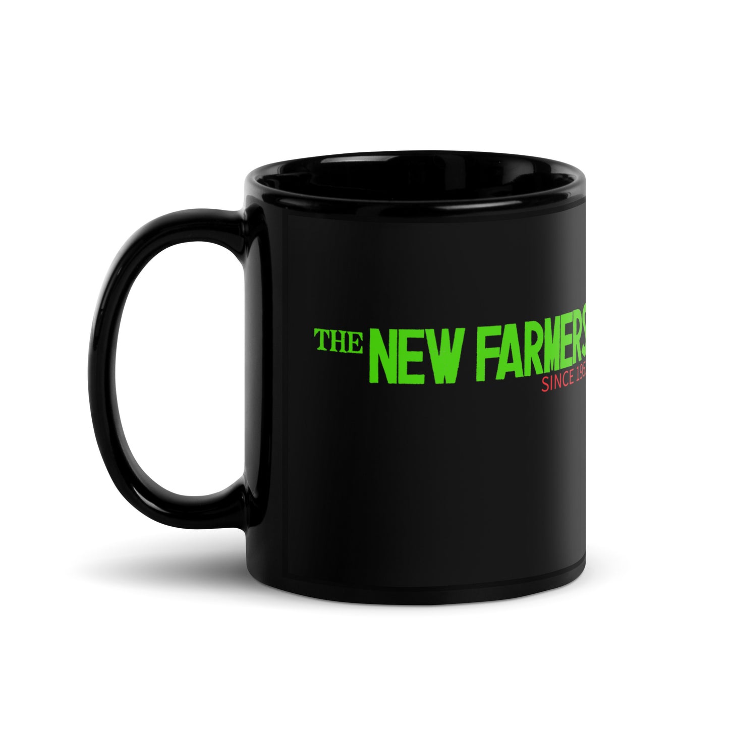 NFオリジナル 光沢ブラック・マグカップ(緑タイトル・税込・送料込)