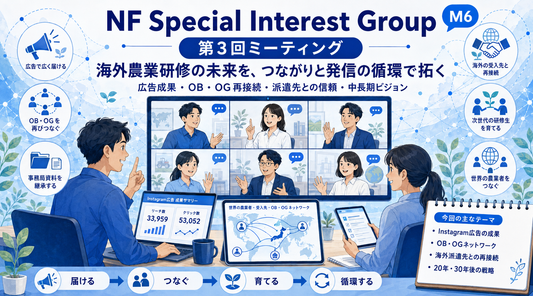 NF Special Interest Group（M6）第3回ミーティングを開催 ― 海外ホストとの再接続と、次世代へ引き継ぐデジタル事務局
